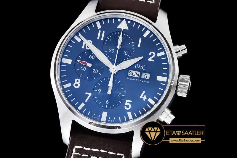 IWC0320 - 3777 Pilot Chrono SSLE Blue Le Petit V2 ZF A7750 modelleri IWC0320 - 3777 Pilot Chrono SSLE Blue Le Petit V2 ZF A7750 - 01.jpg